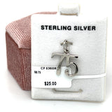Silver Number 75 Charm