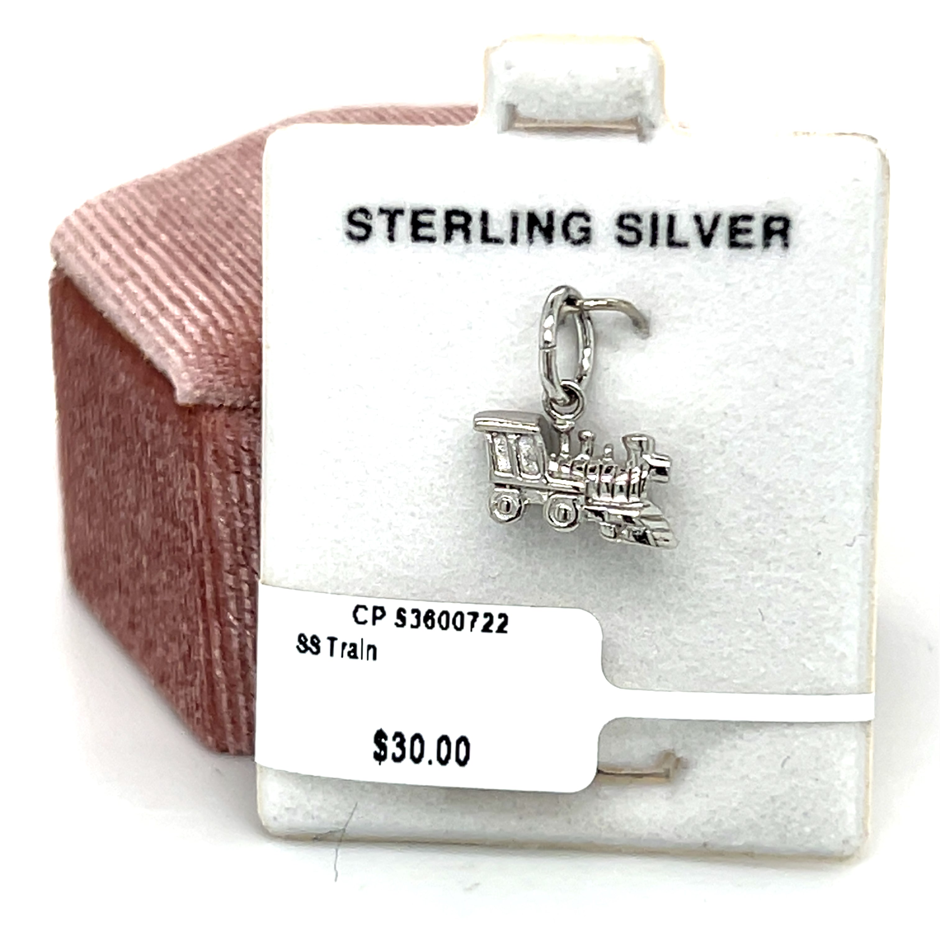 Sterling Silver Train Charm