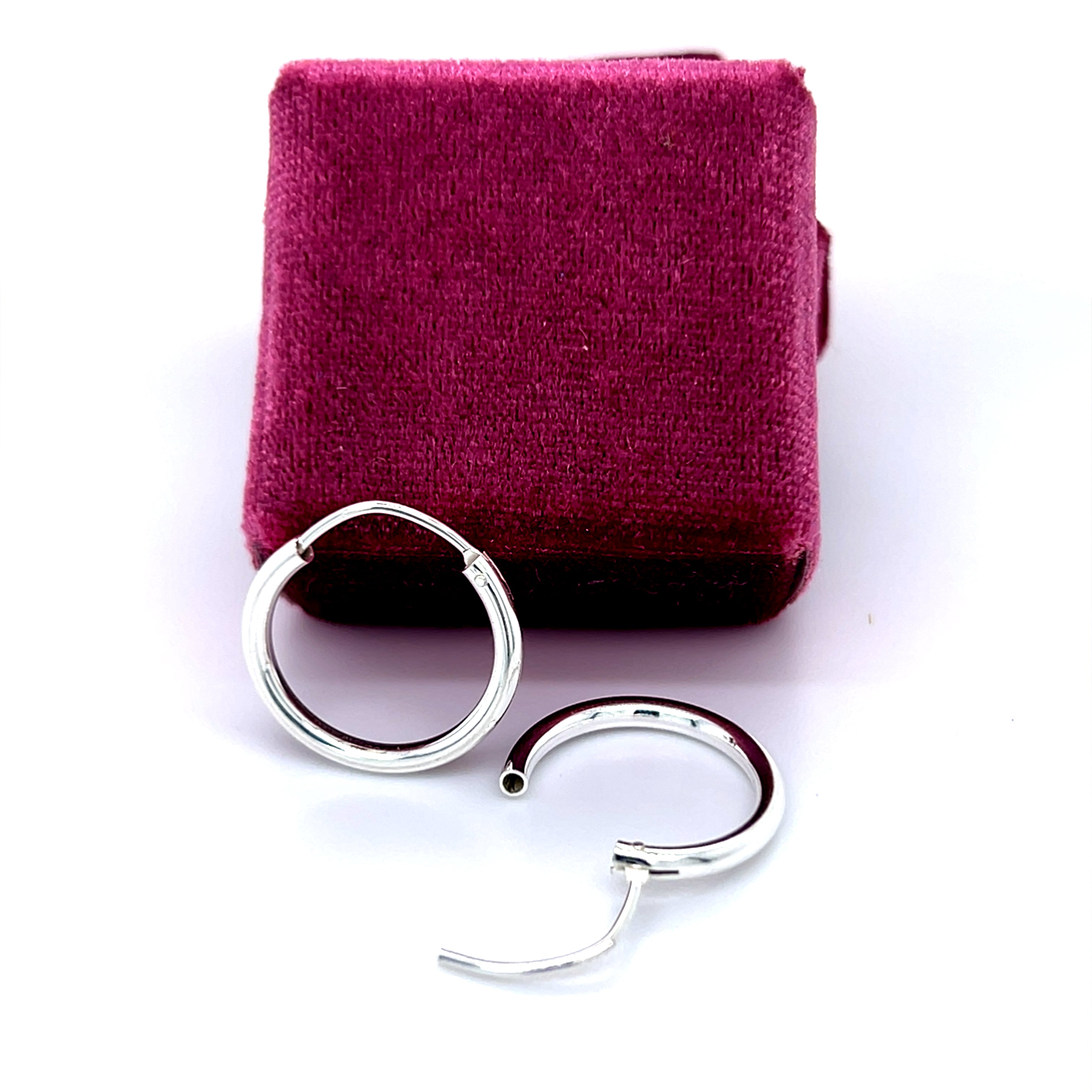 Sterling Silver 2mm Hoop Earrings