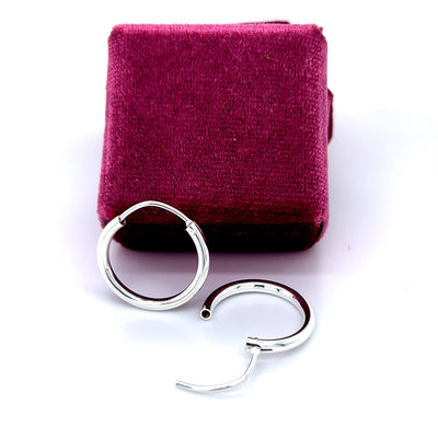 Sterling Silver 2mm Hoop Earrings