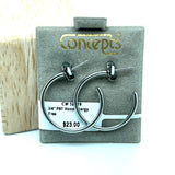 Concepts 3/4" Post Hoop Allergy Free Earrings