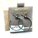 3/4" Post Hoop Allergy Free Earrings