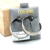 Ribbed Hoop Allergy Free Earrings