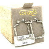 Square Hoop Allergy Free Earrings