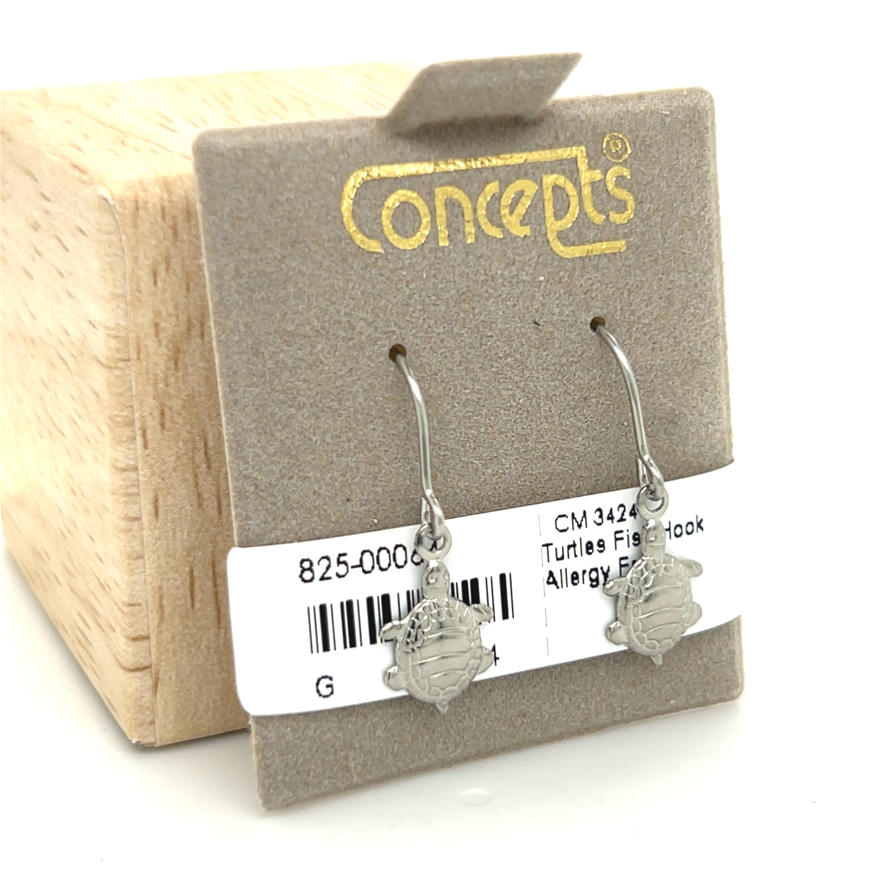 Turtles Fish Hook Allergy Free Earrings