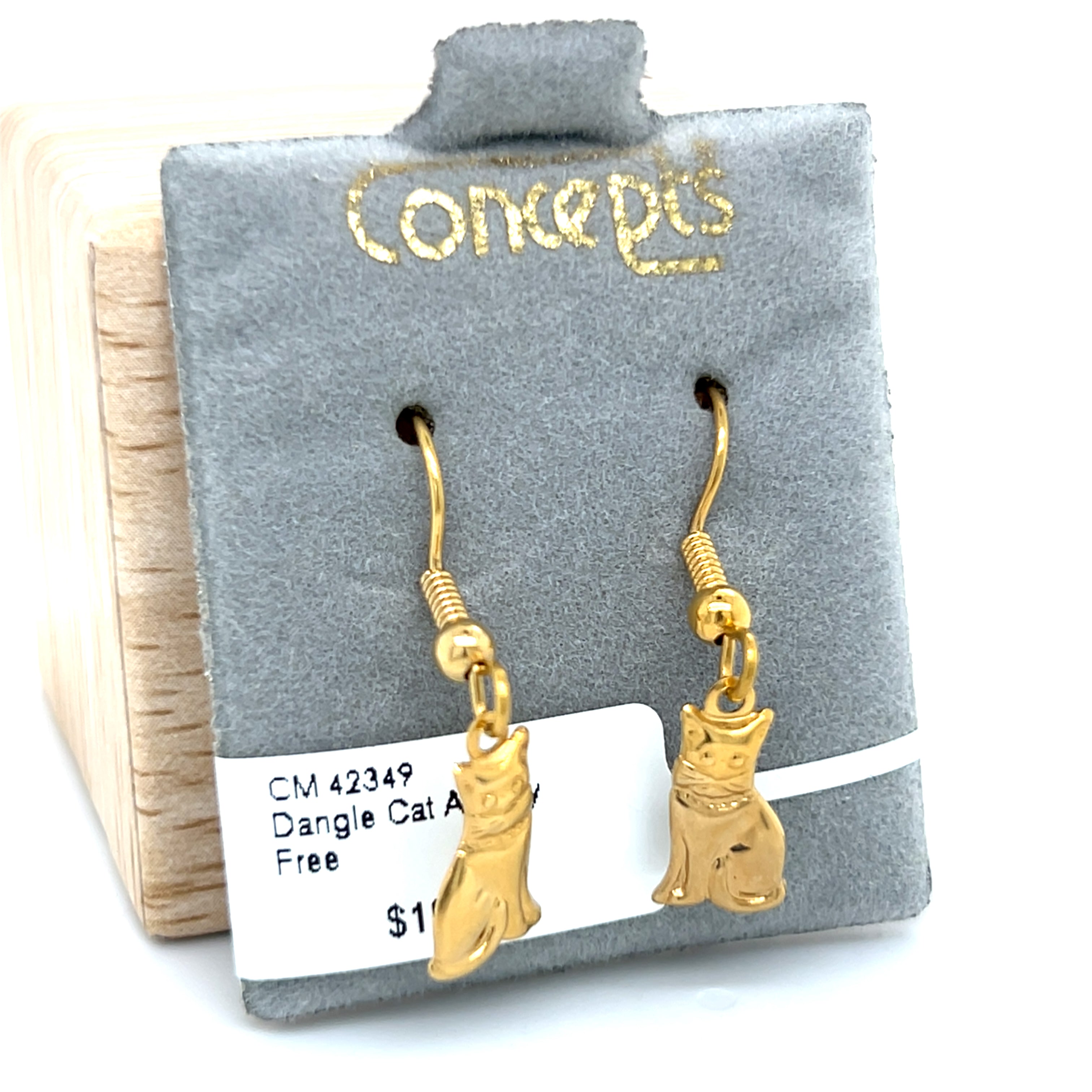 Dangle Cat Allergy Free Earrings