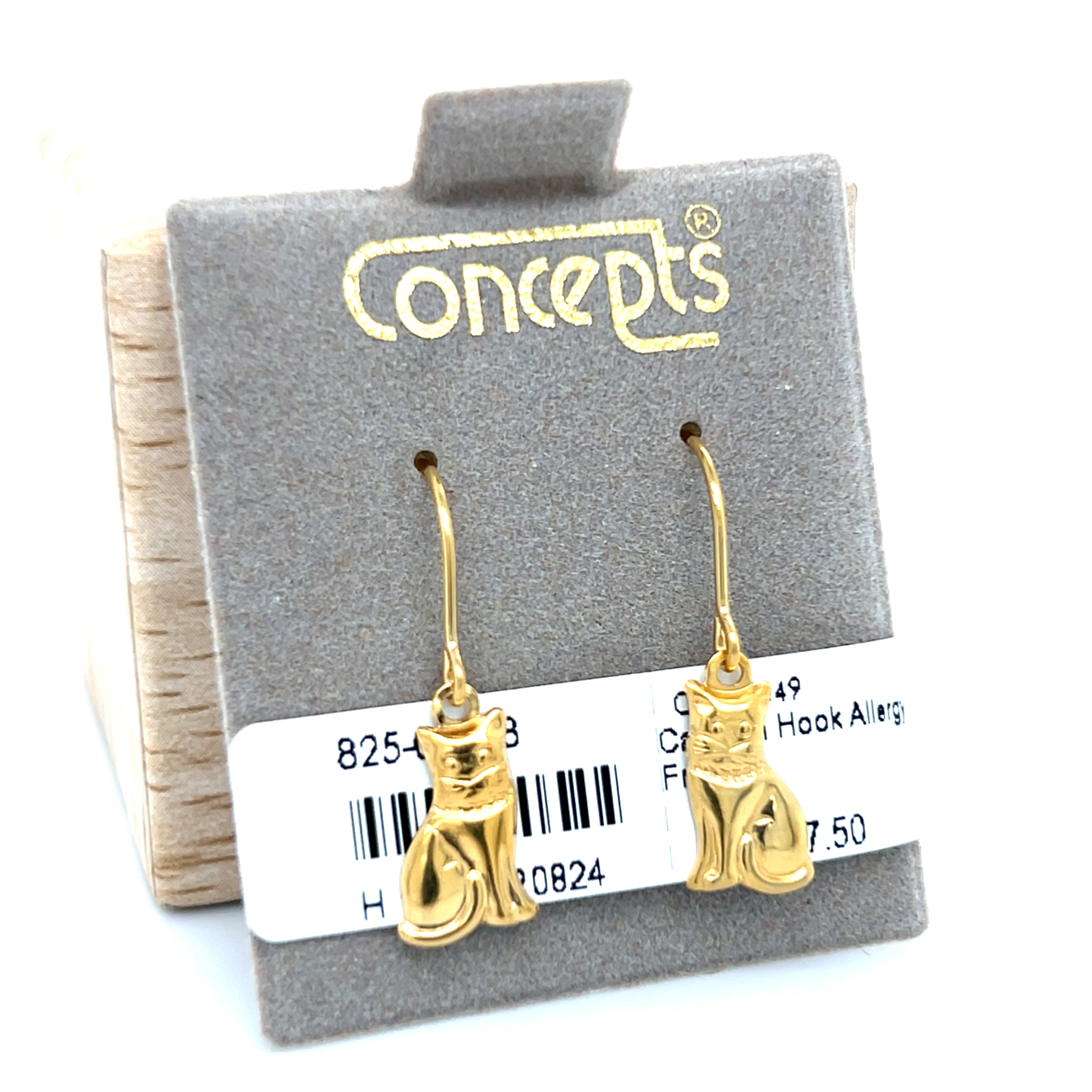 Cat Fish Hook Allergy Free Earrings