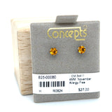 4mm November Allergy Free Earrings