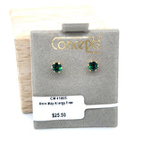 4mm May Birthstone Allergy Free Earrings