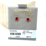 Concepts 4mm July Birthstone Allergy Free Earrings