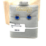 Blue 5mm Allergy Free Earrings