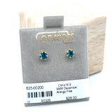 Concepts Gold-Tone Concepts 4mm December Birthstone Allergy Free Earrings