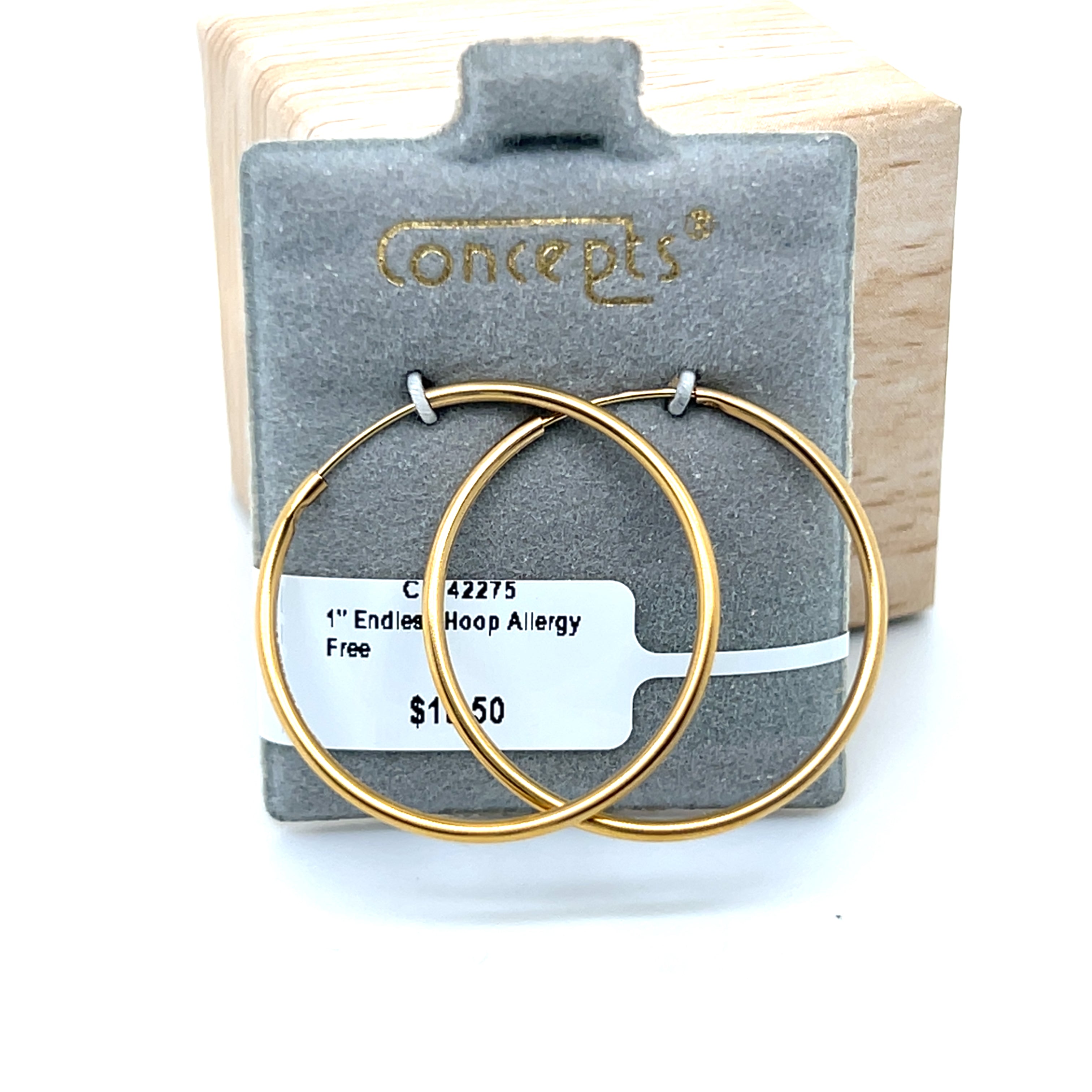 1" Endless Hoop Allergy Free Earrings