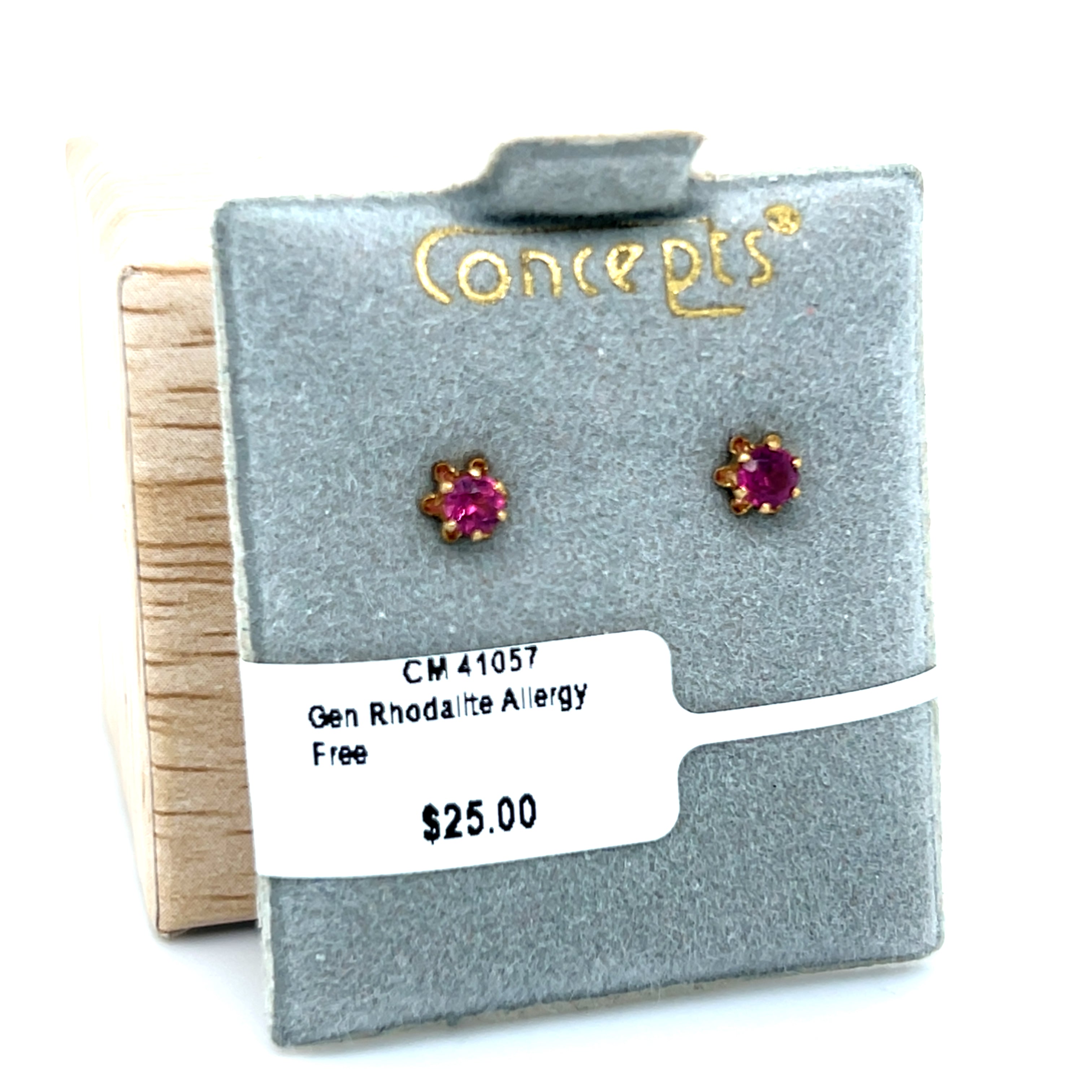 Genuine Rhodalite Allergy Free Earrings