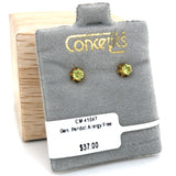 Genuine Peridot Allergy Free Earrings