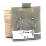 Cross Wire Back Allergy Free Earrings