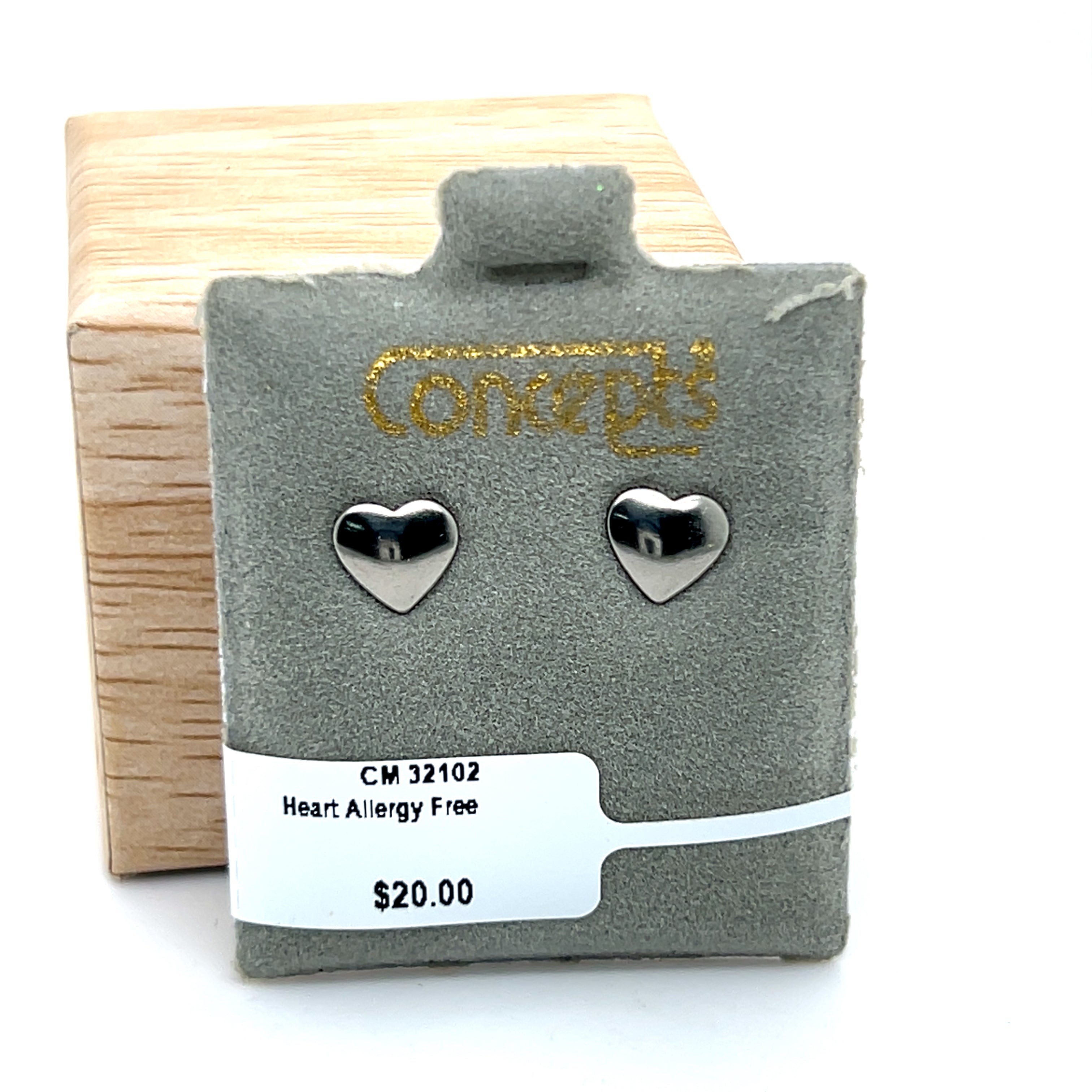 Heart Allergy Free Earrings