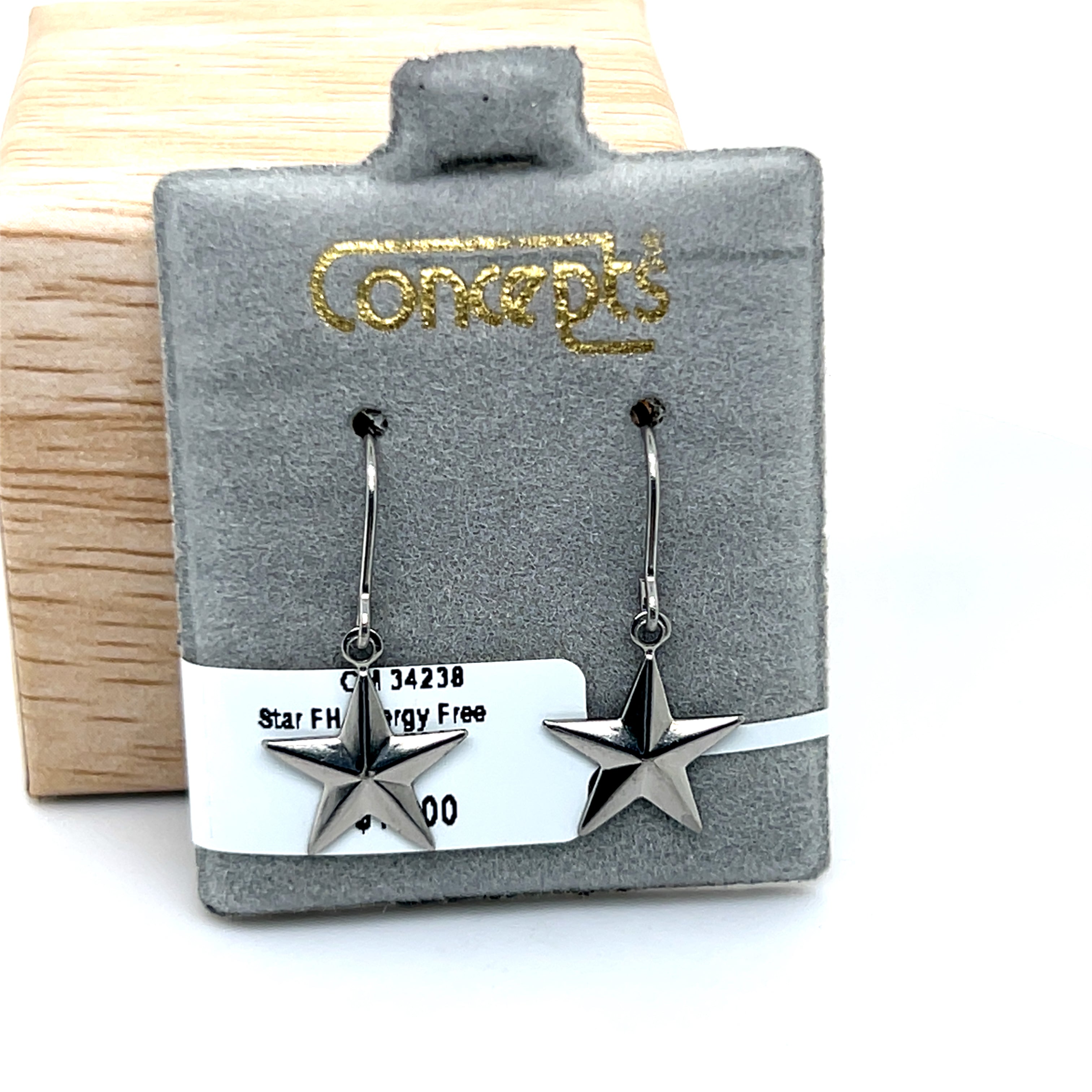 Star Fishhook Allergy Free Earrings