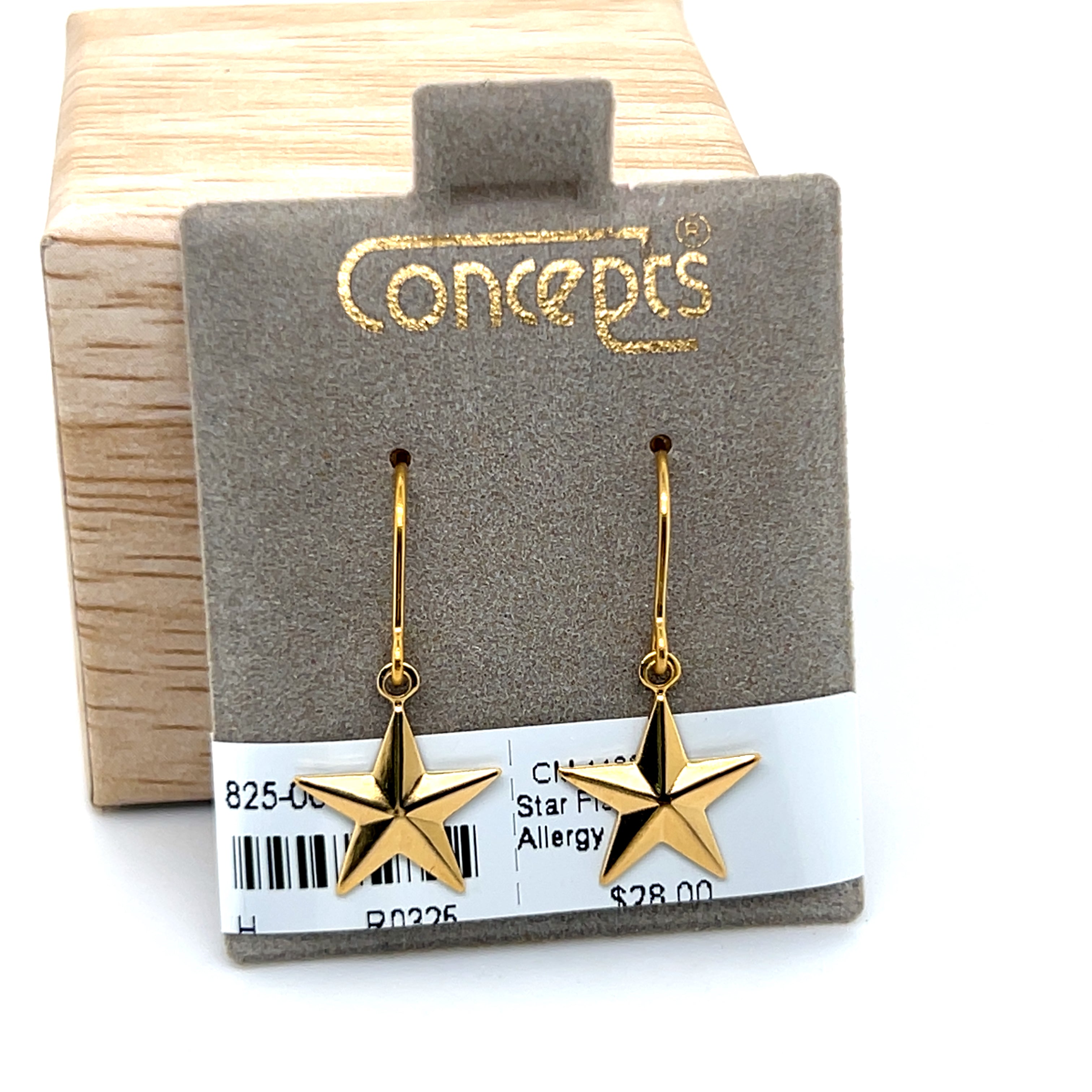 Star Fish Hook Allergy Free Earrings