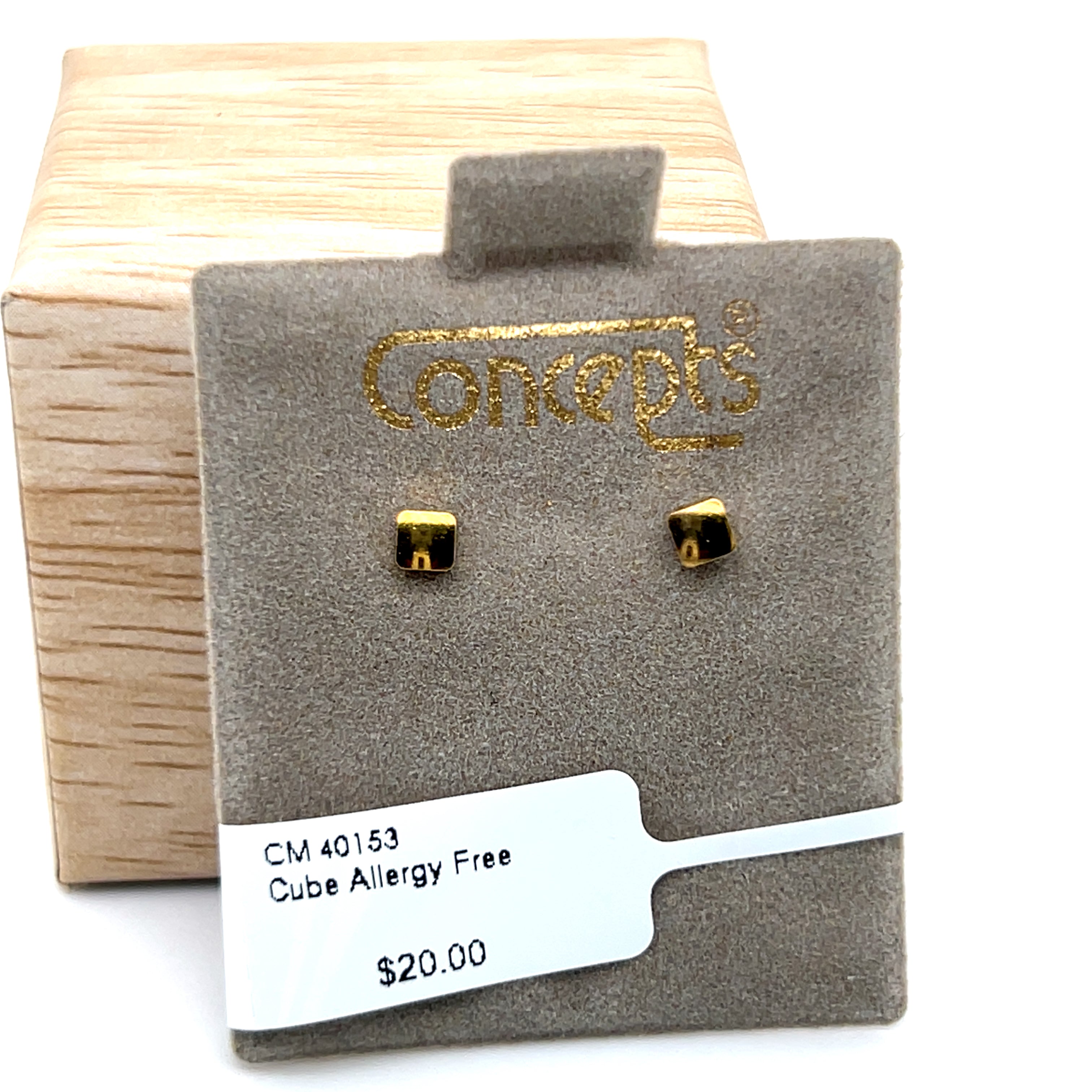 Cube Allergy Free Earrings