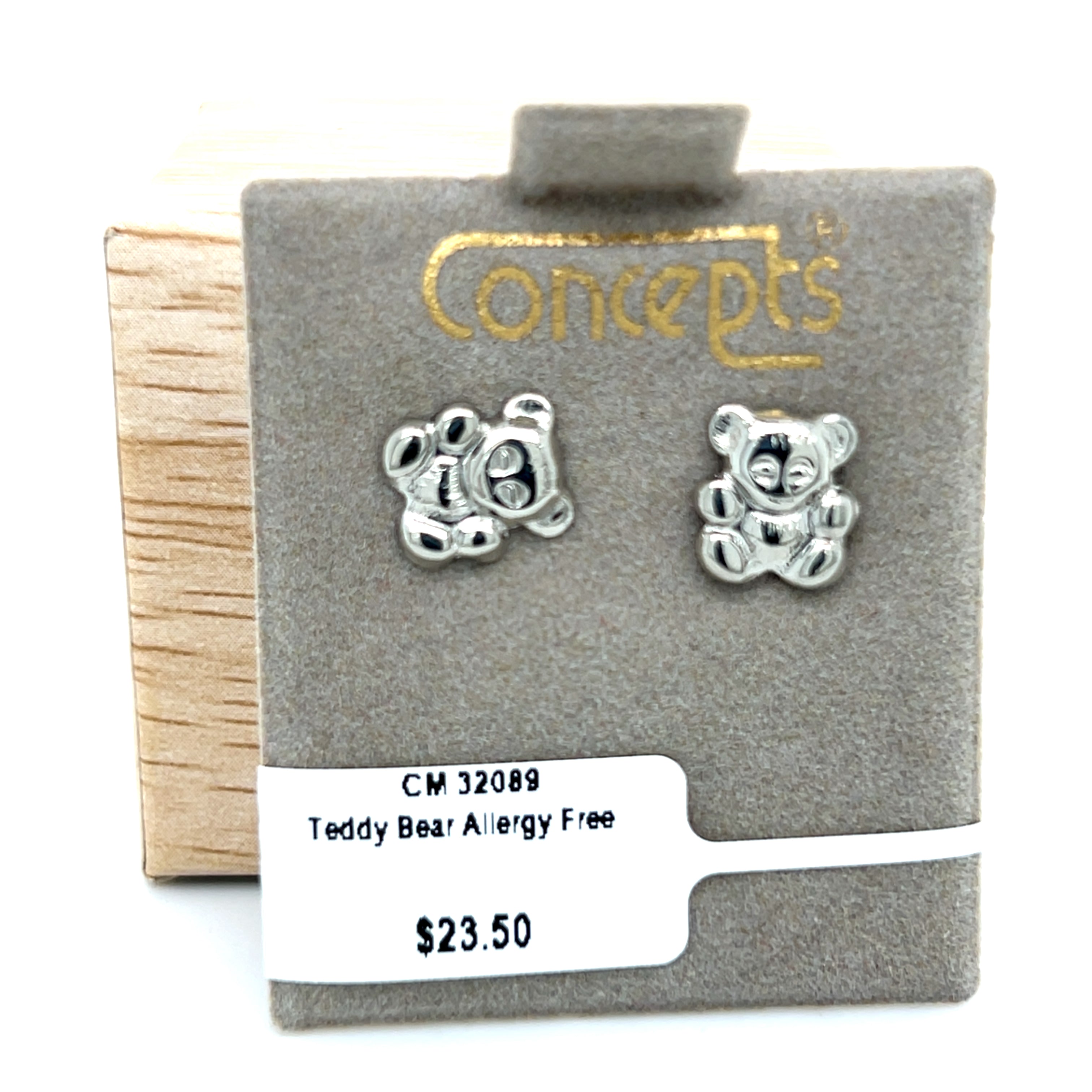 Teddy Bear Allergy Free Earrings