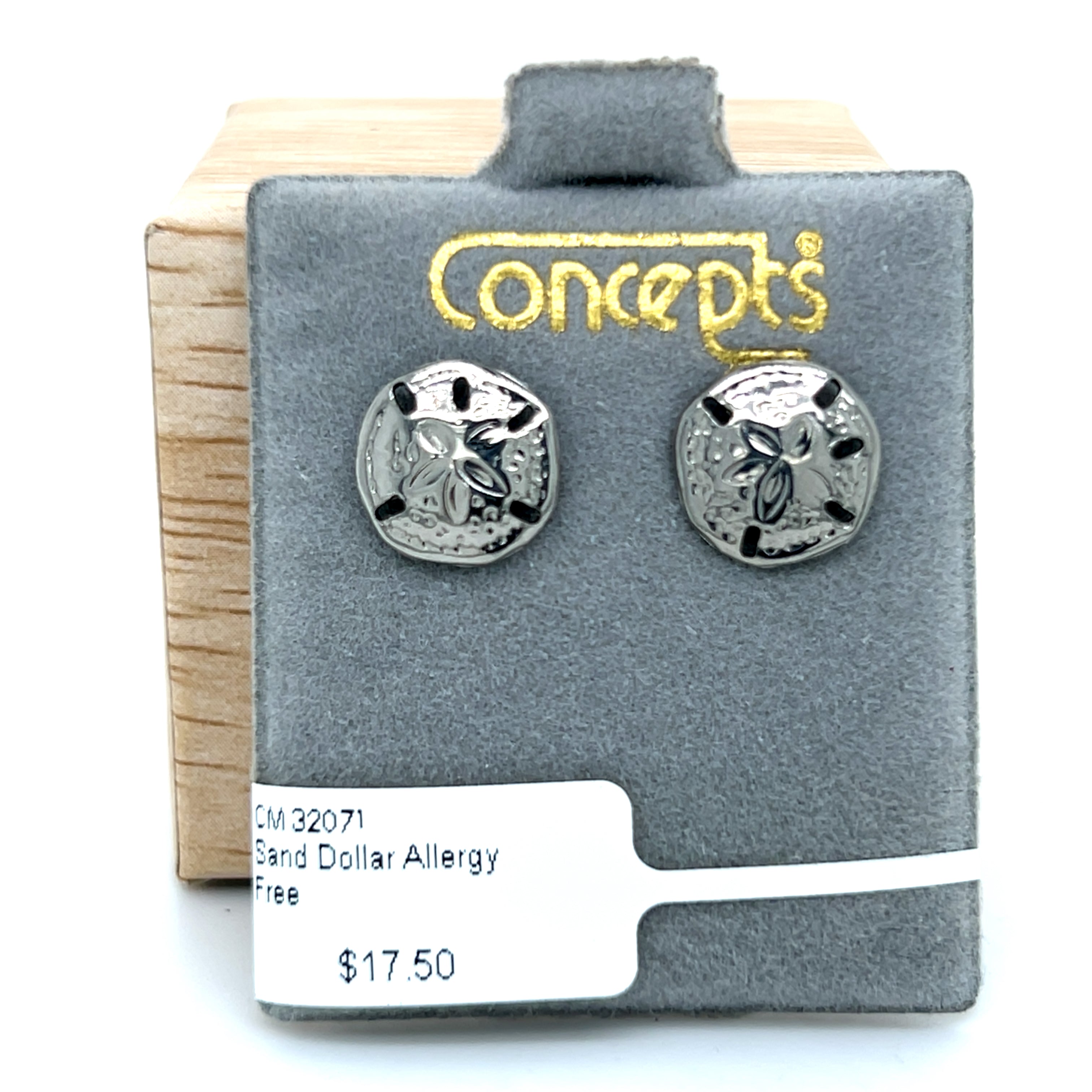 Sand Dollar Allergy Free Earrings