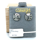Sand Dollar Allergy Free Earrings