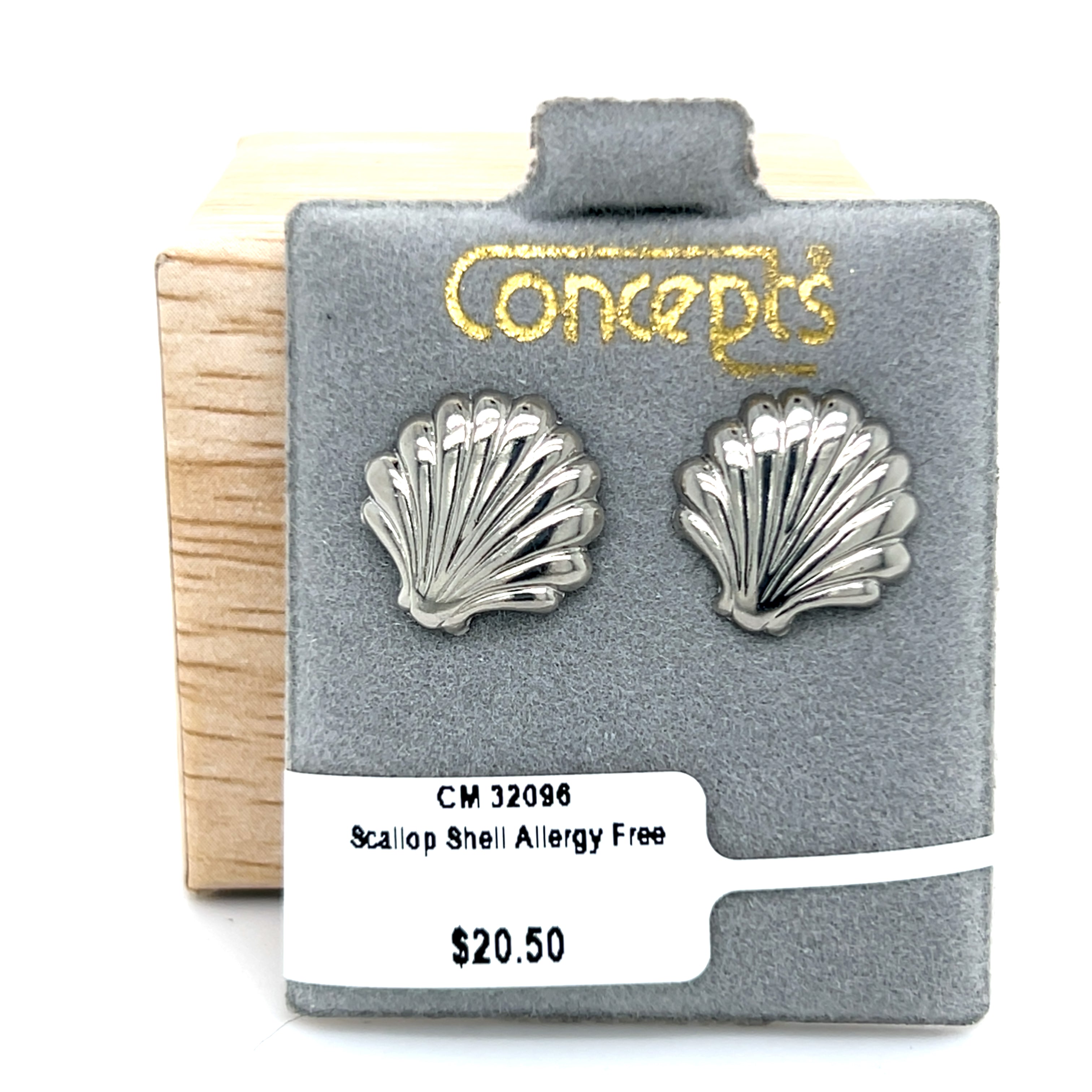 Scallop Shell Allergy Free Earrings