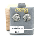 Scallop Shell Allergy Free Earrings