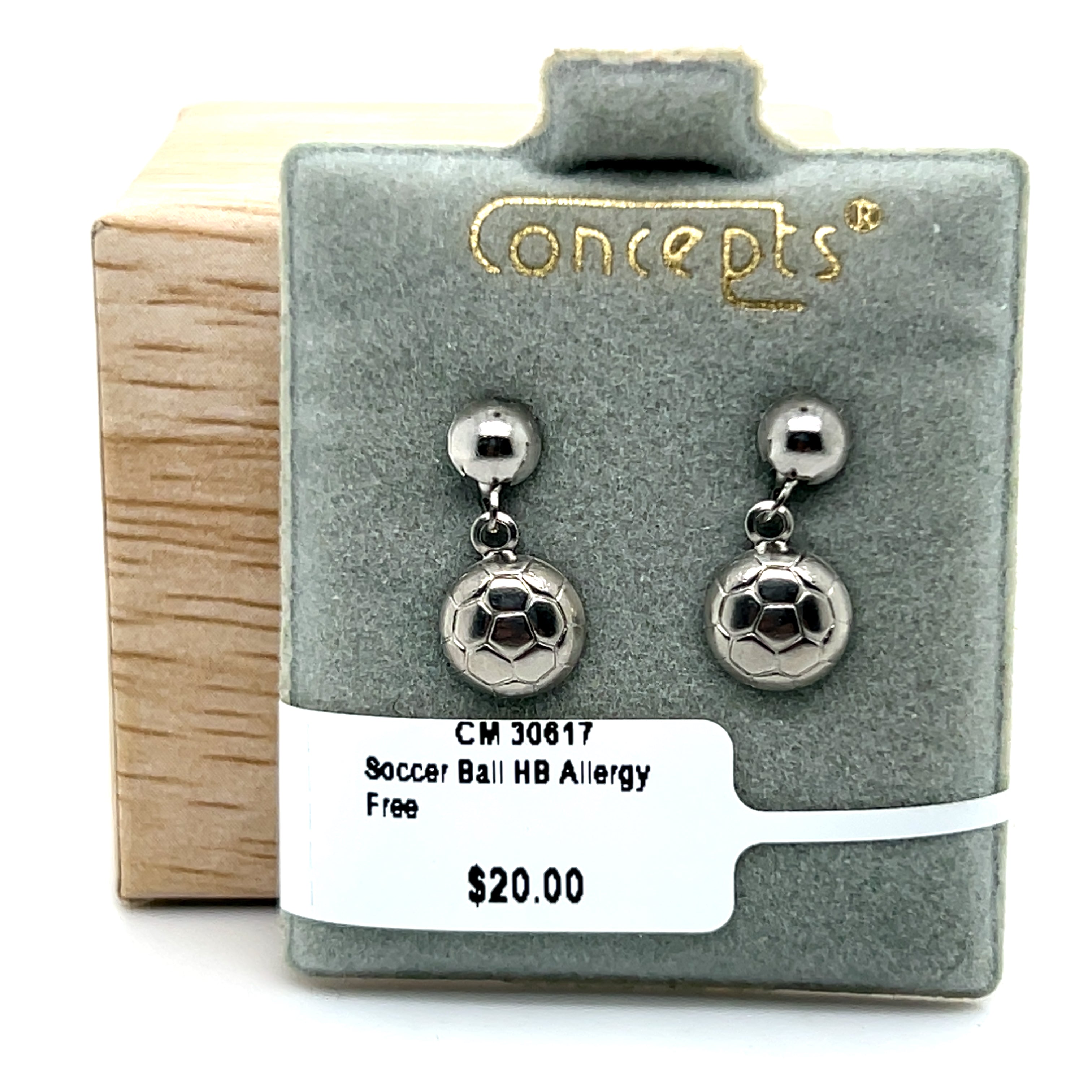 Soccer Ball Allergy Free Earrings