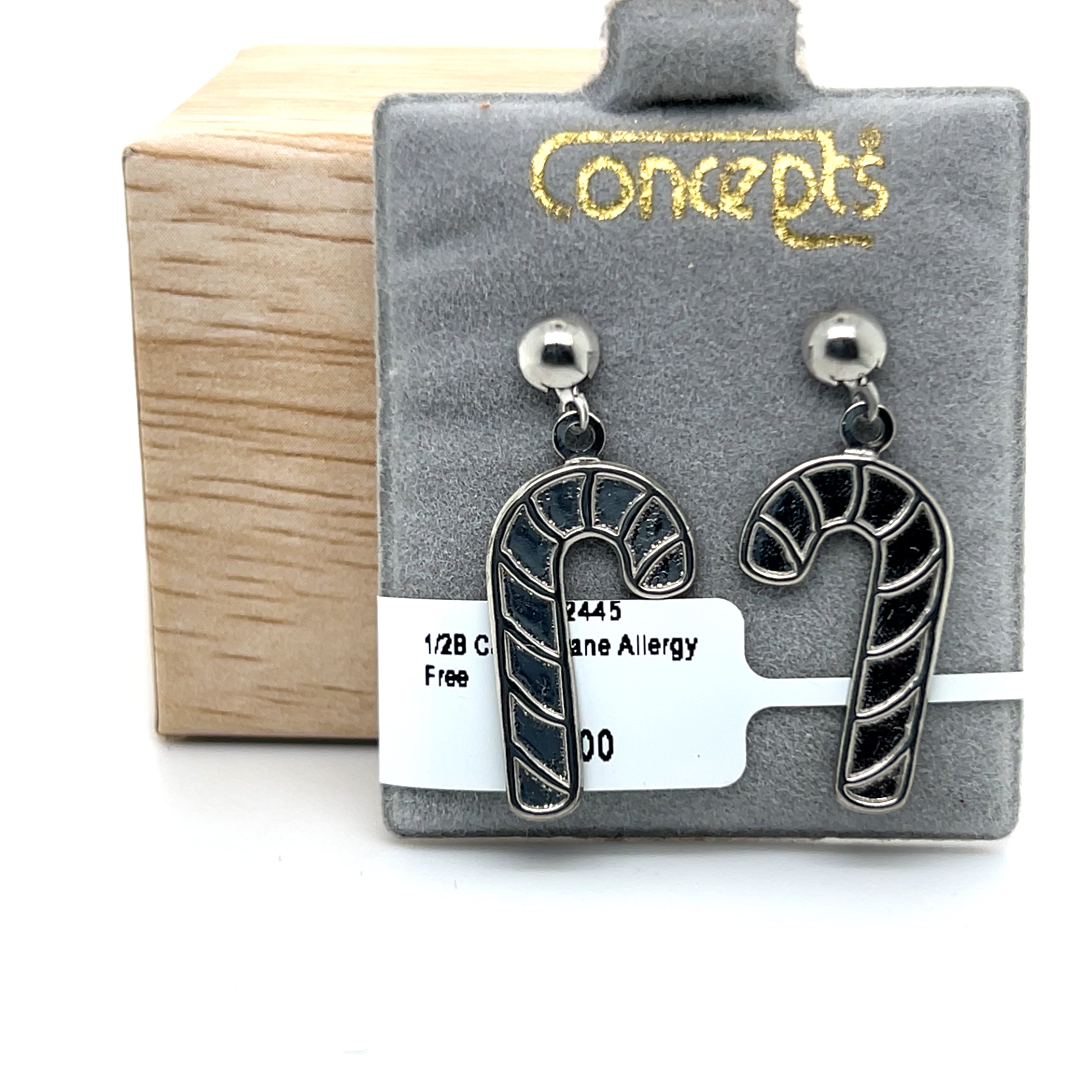 Candy Cane Allergy Free Earrings