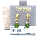 Concepts Jade Bead ~15x6mm Allergy Free Earrings