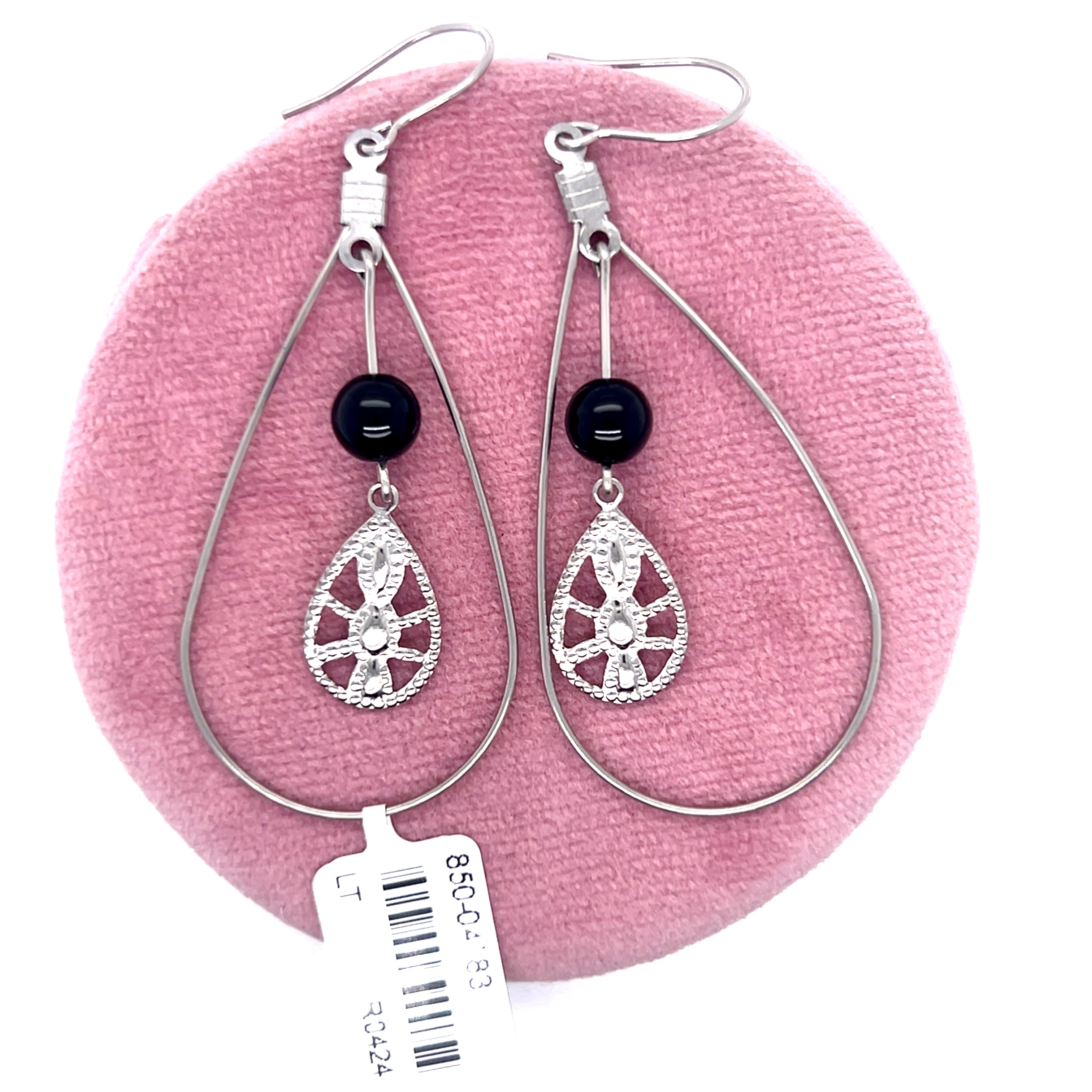 Onyx Drop Allergy Free Earrings