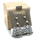 Concepts `25x16mm Filigree Allergy Free Earrings