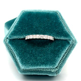 14K White Gold 1.00 Carat Total Weight Lab Grown Diamond Prong Set Wedding Band