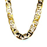 Men's Forever Gold 9mm Heavy Electroplate Mariner Chain 18"