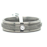 Diamond Stone Wedding Band Size 10
