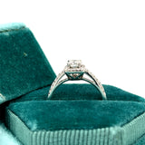 14K White Gold .77 Carat Total Weight, 1/2CT Center, Diamond Engagement Ring part of our WJS Custom Set Collection