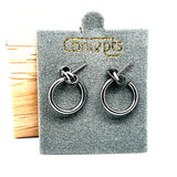 Concepts Silver-Tone 3/8" PST Hoop Allergy Free Earrings