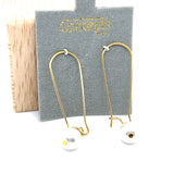 Concepts Gold-Tone Simulated Pearl LK Allergy Free Earrings