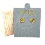 Concepts Gold-Tone Love Knot Allergy Free Earrings