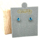Concepts Silver-Tone 4mm March Allergy Free Earrings