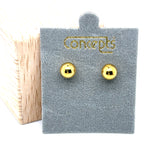 Concepts Gold-Tone 6mm Ball Allergy Free Earrings