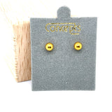 Concepts Gold-Tone 5mm Ball Allergy Free Earrings
