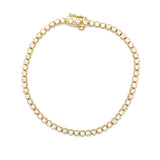 14K Yellow Gold 1.98 Carat Total Weight Lab Grown Diamond Tennis Bracelet KJB13412-2.00CT # NC