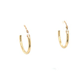 Gold Filled 1.5mm x 18mm Hoop Earrings