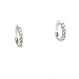 Sterling Silver 0.5CT Lab Grown Diamond Huggie Hoop Earrings