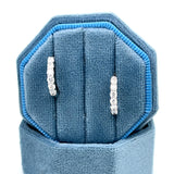 Sterling Silver 0.5CT Lab Grown Diamond Huggie Hoop Earrings