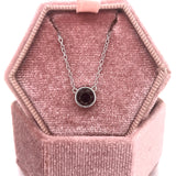 Sterling Silver 1CT Black Diamond Pendant