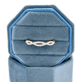10K Yellow Gold 0.12 Carat Total Weight Twisted Diamond Band